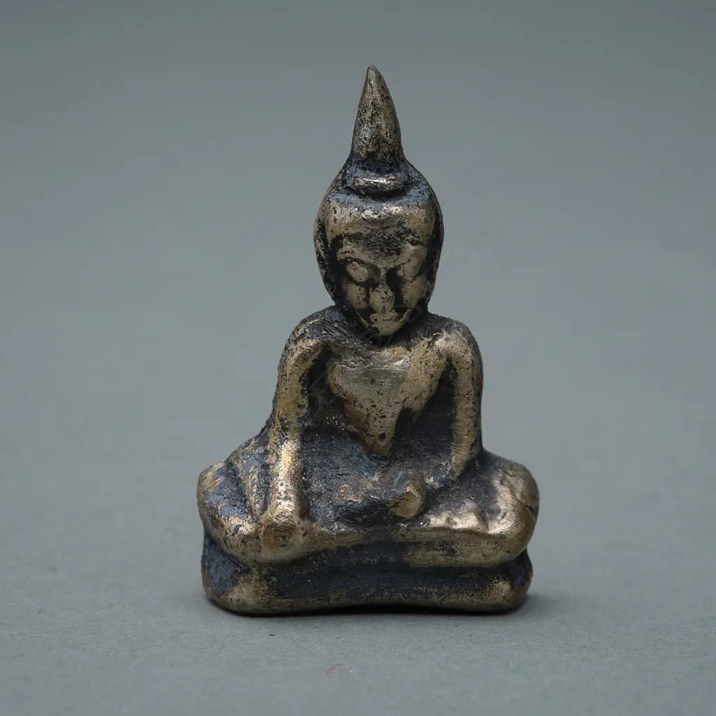 Seated Buddha amulet - Nepal/Tibet, Image 1++